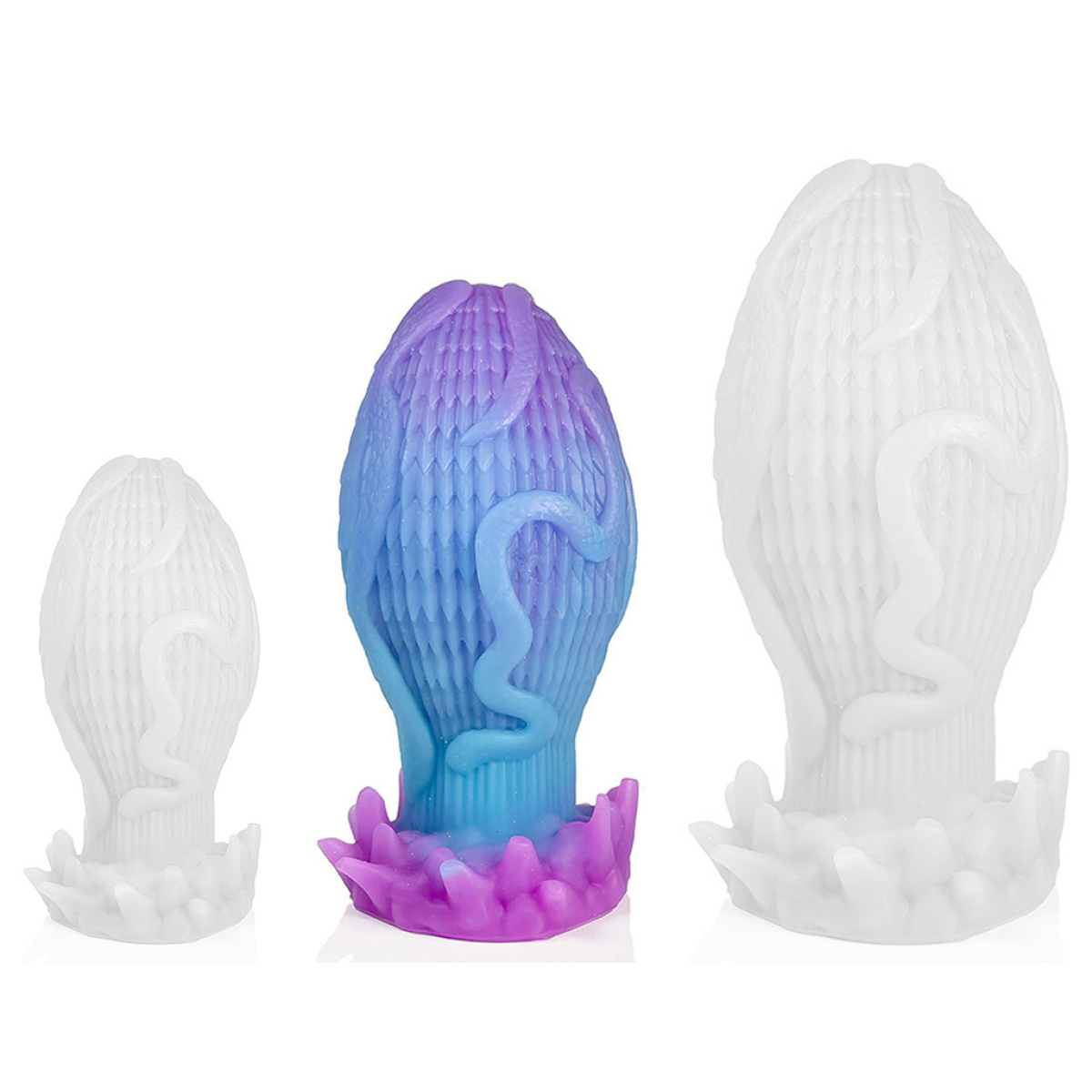 luminous egg shape dragon butt plug m