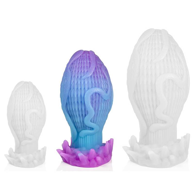luminous egg shape dragon butt plug m