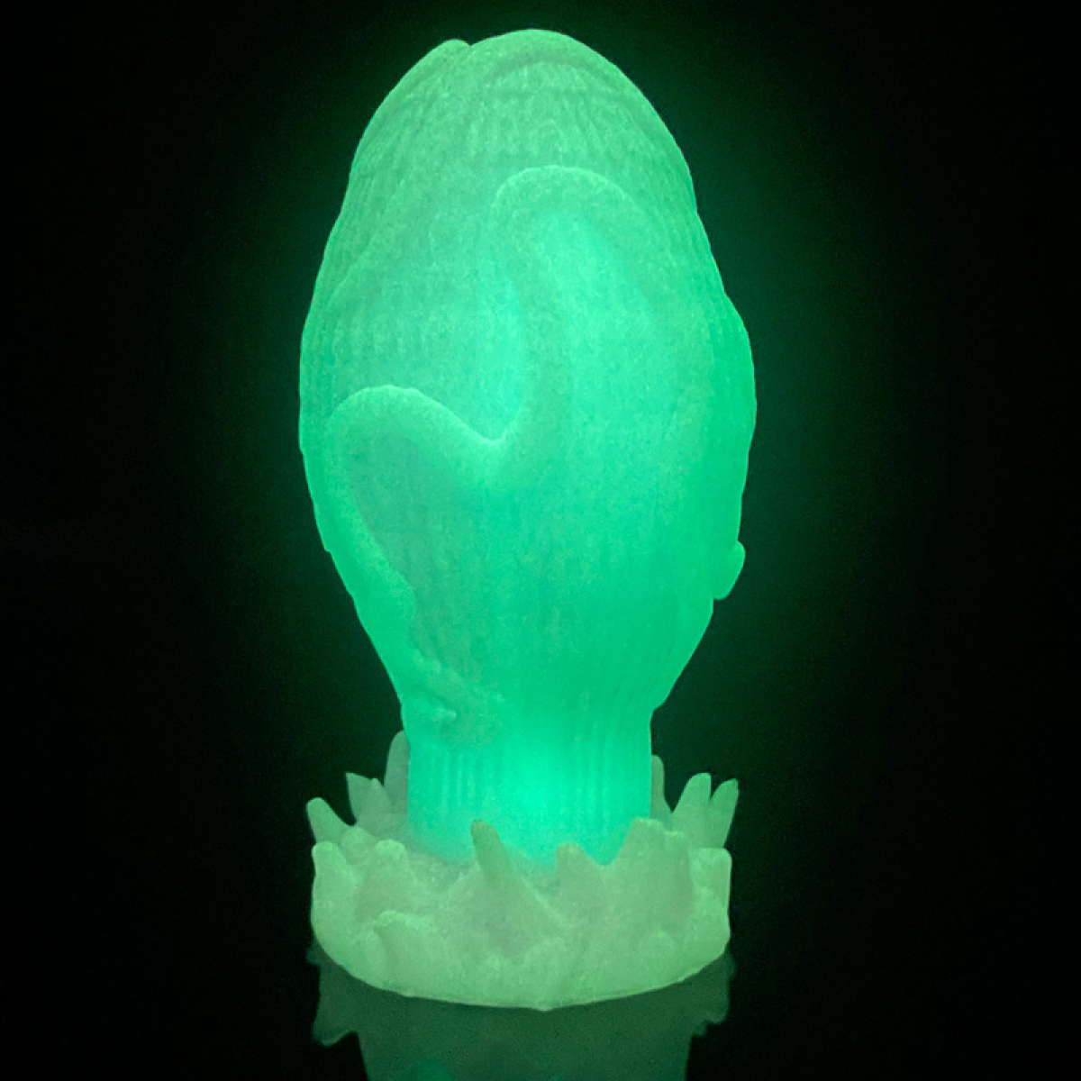 luminous egg shape dragon butt plug s 1