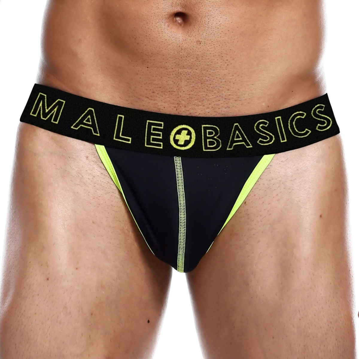 malebasics neon jock yellow