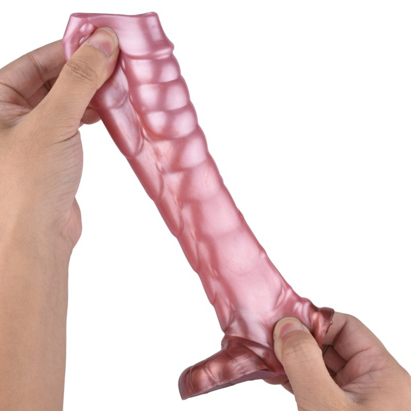 manchon de penis dragscal 13 x 5cm rose 3