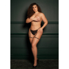 marie lace thong with garter adjustable sliders and golden details black osx 3