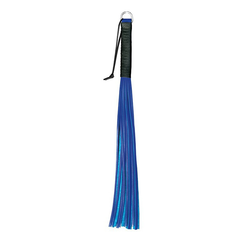 martinet en cuir handy whip bleu