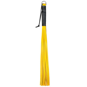 martinet en cuir handy whip jaune
