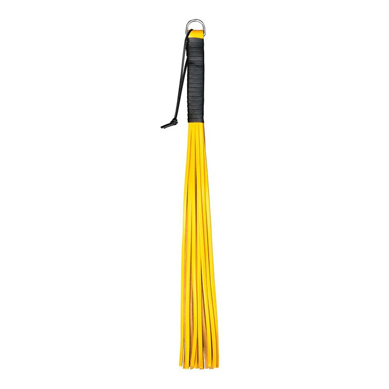 martinet en cuir handy whip jaune