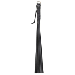 martinet en cuir handy whip noir