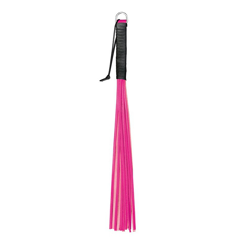 martinet en cuir handy whip rose