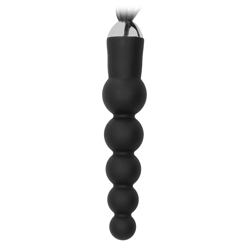 martinet gode black whip beads 15 x 4 cm 2