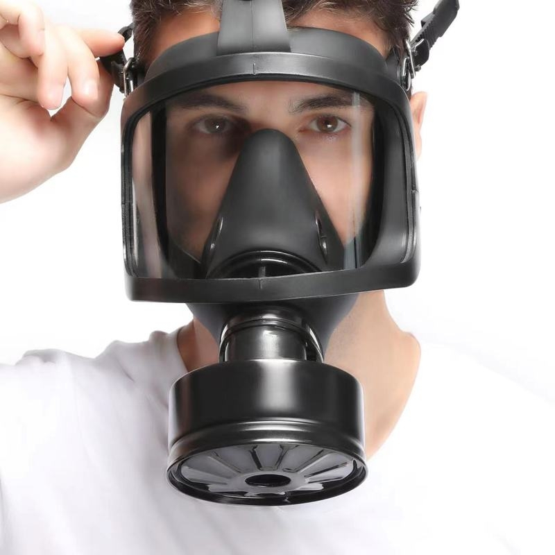 masque a gaz bdsm full visu noir 2
