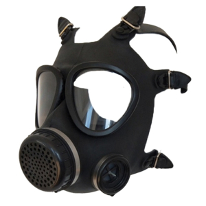 masque a gaz rubber play