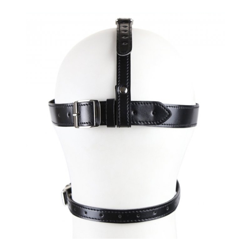 masque avec baillon boule gag bling noir 1