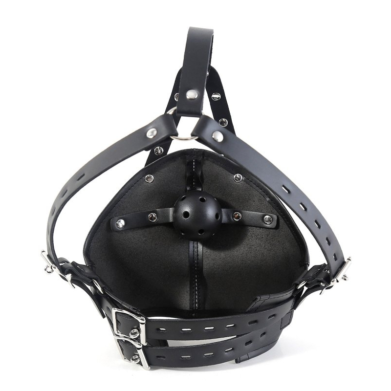 masque avec baillon boule gagown noir 1
