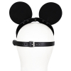 masque avec visage souris noir 1