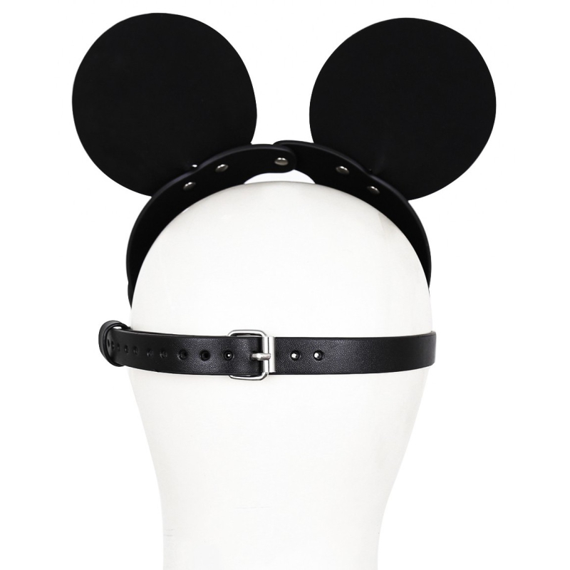 masque avec visage souris noir 1