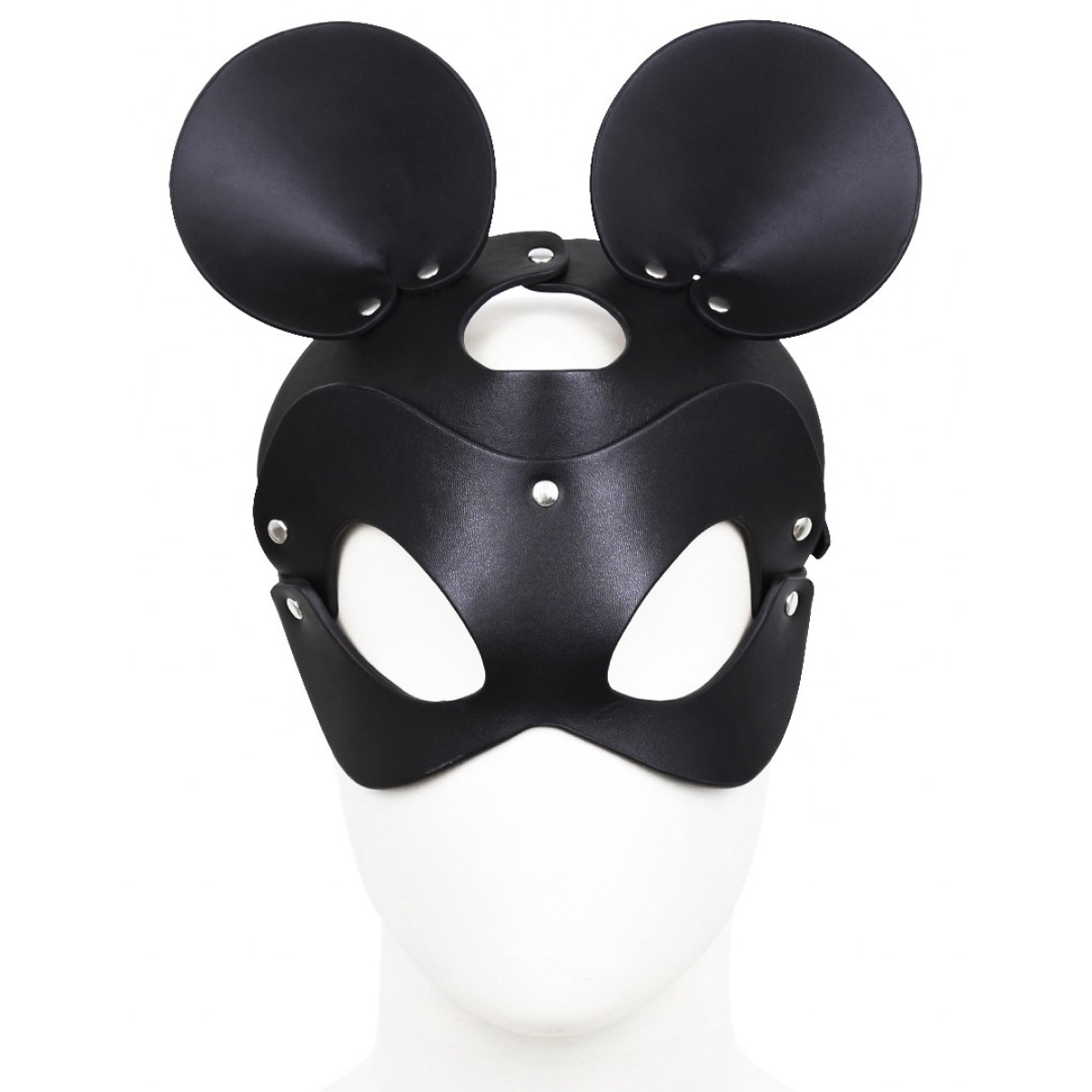 masque avec visage souris noir