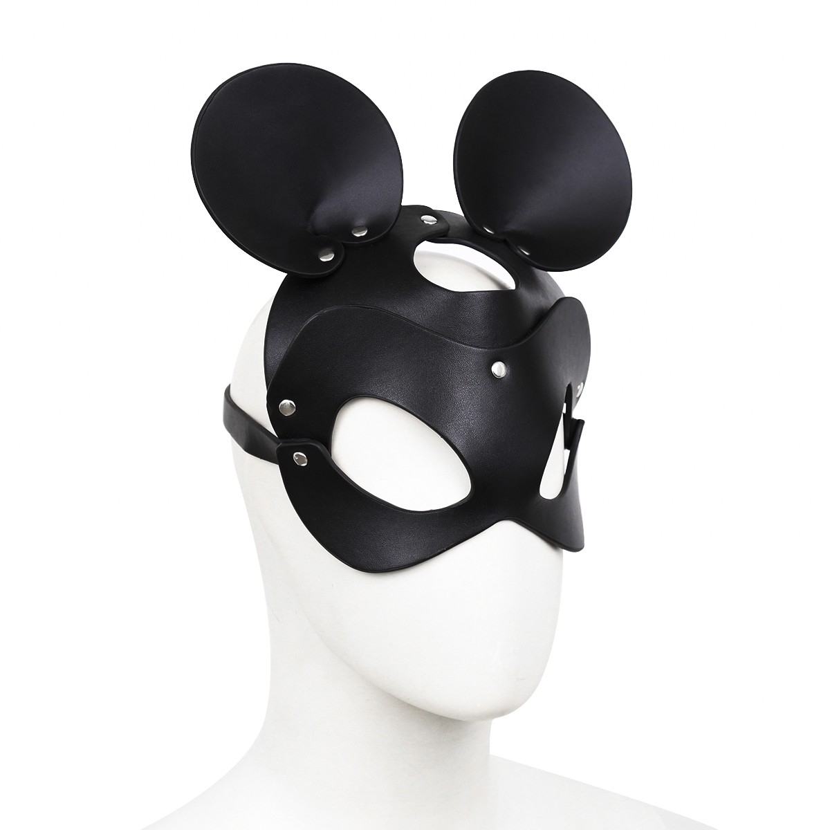 masque avec visage souris noir 2