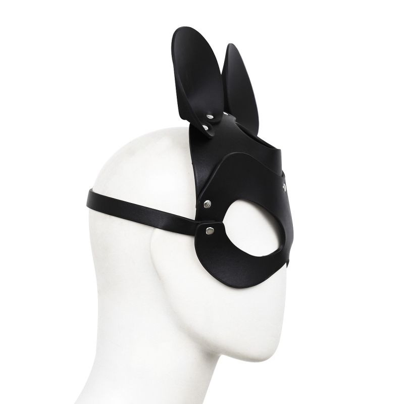 masque avec visage souris noir 3