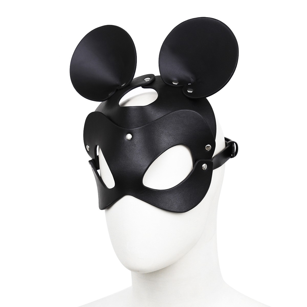 masque avec visage souris noir 4