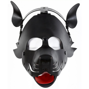 masque dog pup noir