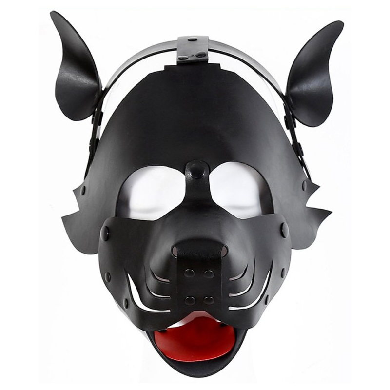 masque dog pup noir