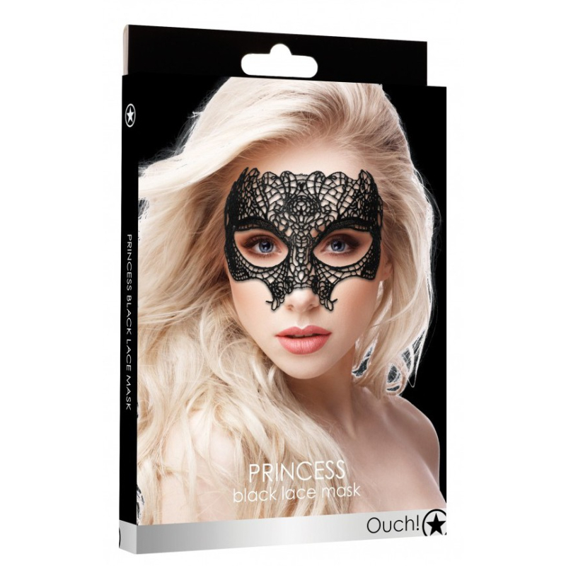 masque en dentelle princess noir 1