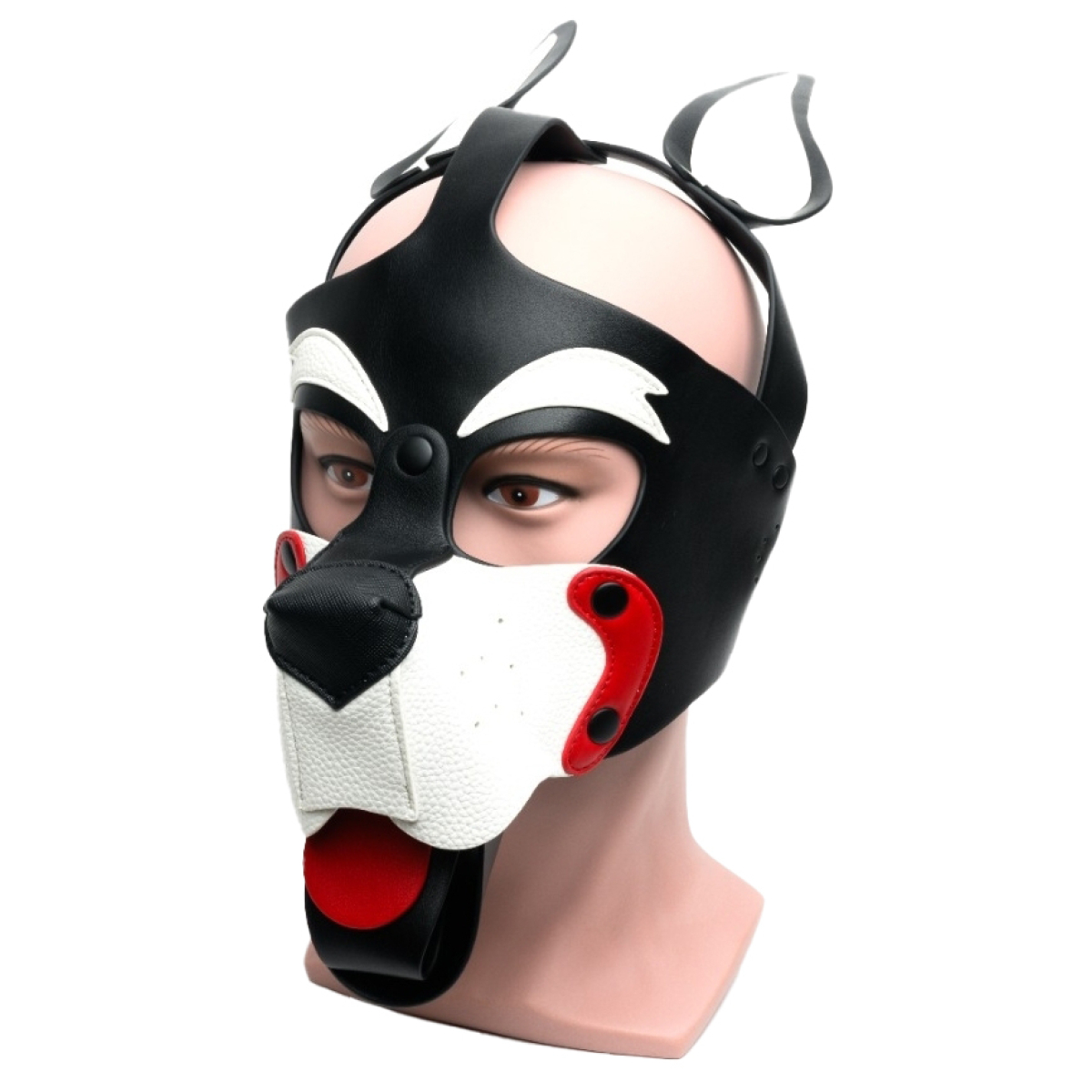 masque puppy 665 blanc et rouge 2