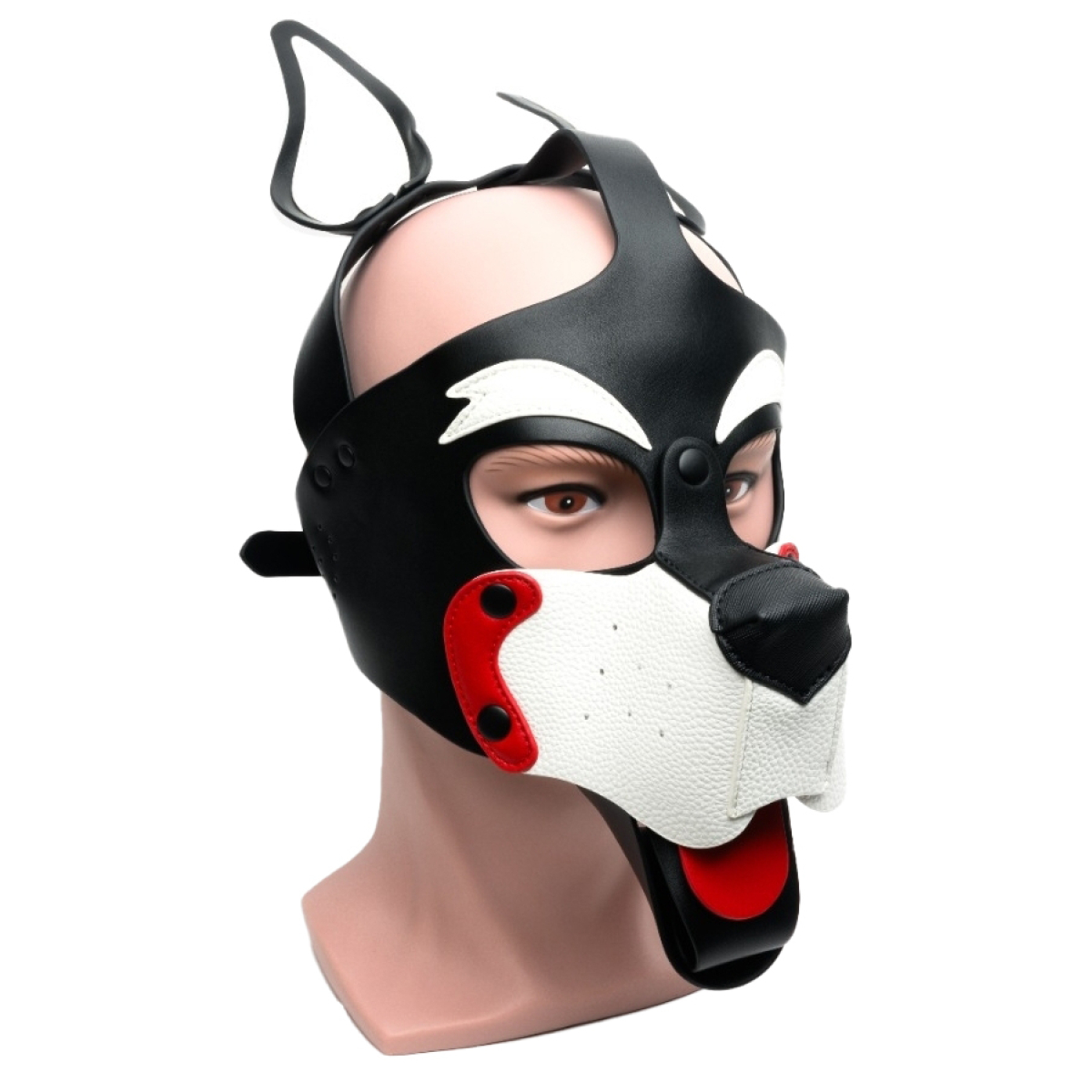 masque puppy 665 blanc et rouge 3