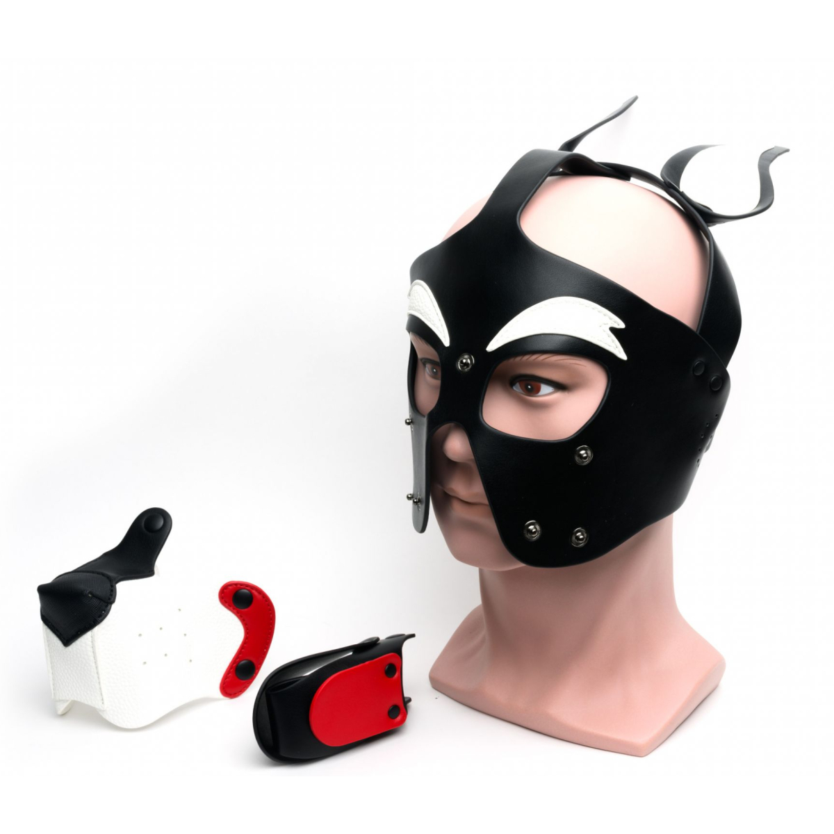 masque puppy 665 blanc et rouge 6