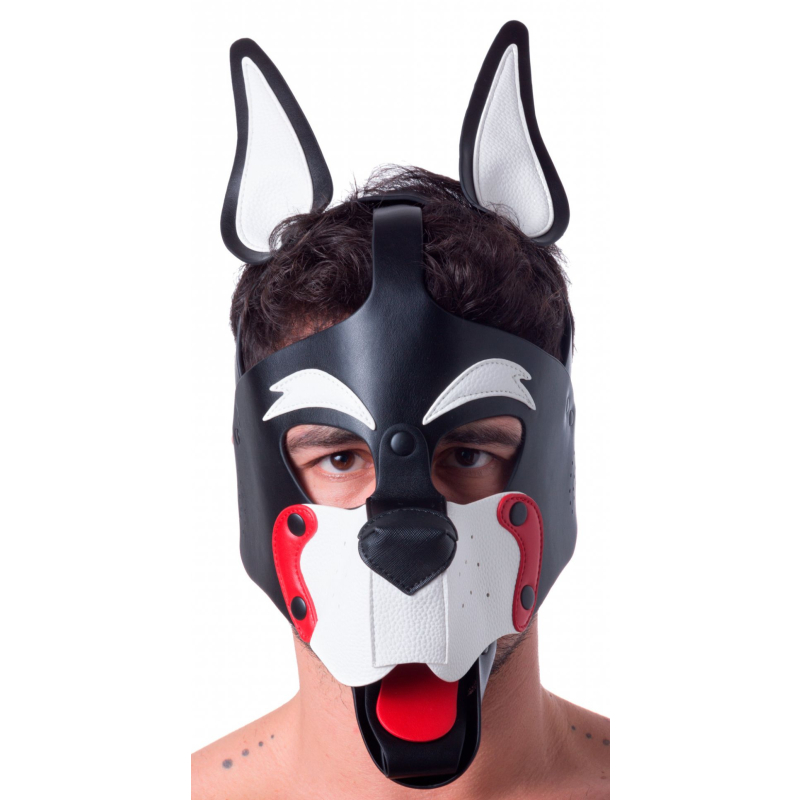 masque puppy 665 blanc et rouge