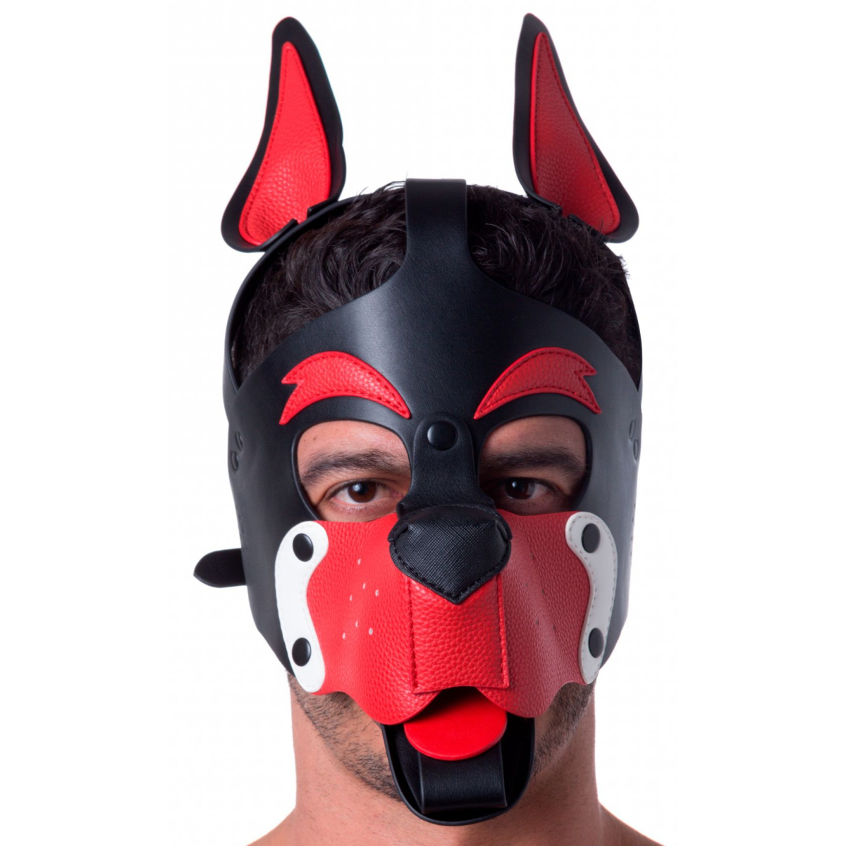 masque puppy 665 rouge et blanc
