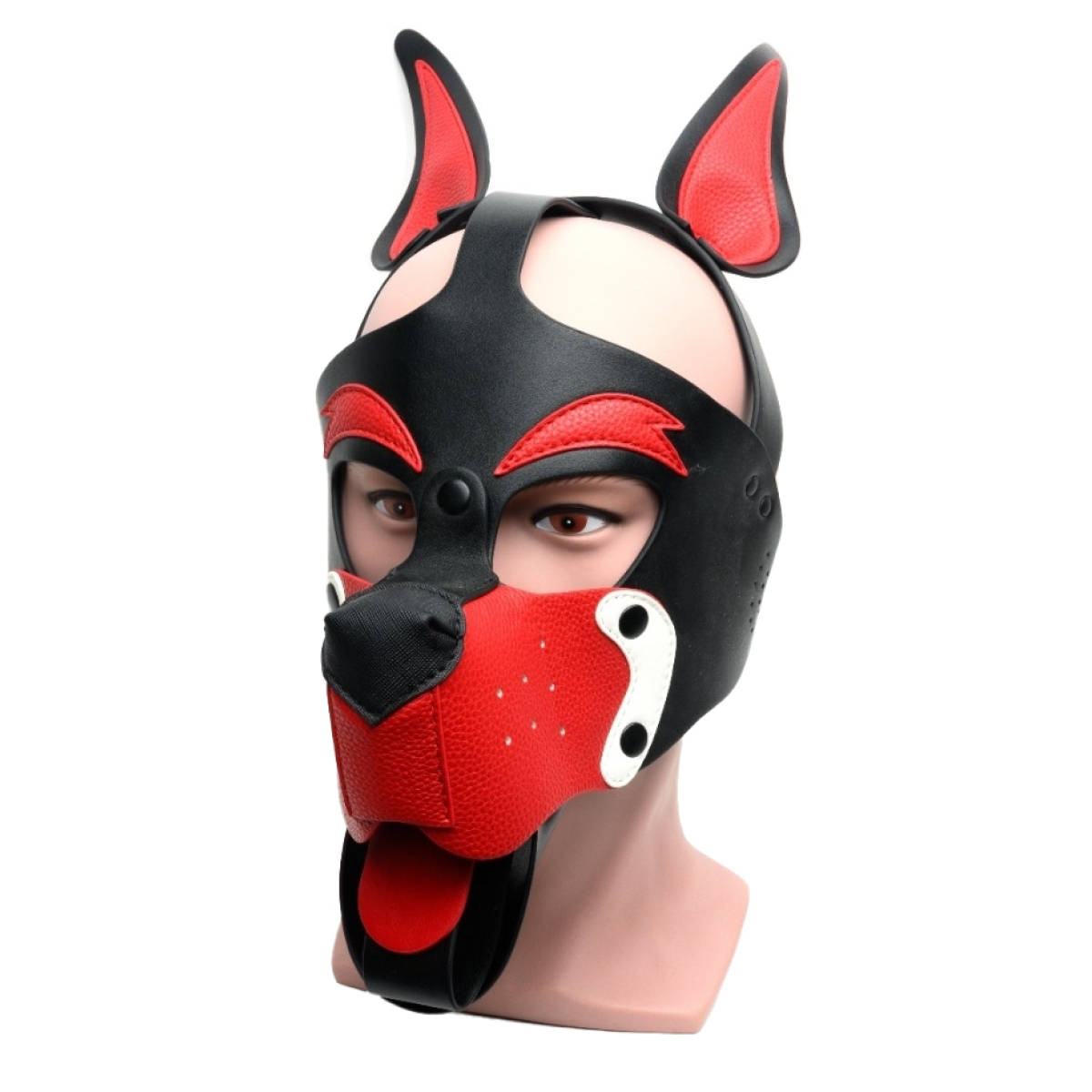 masque puppy 665 rouge et blanc 2
