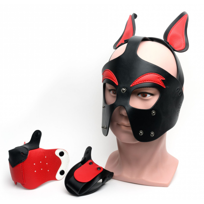 masque puppy 665 rouge et blanc 6