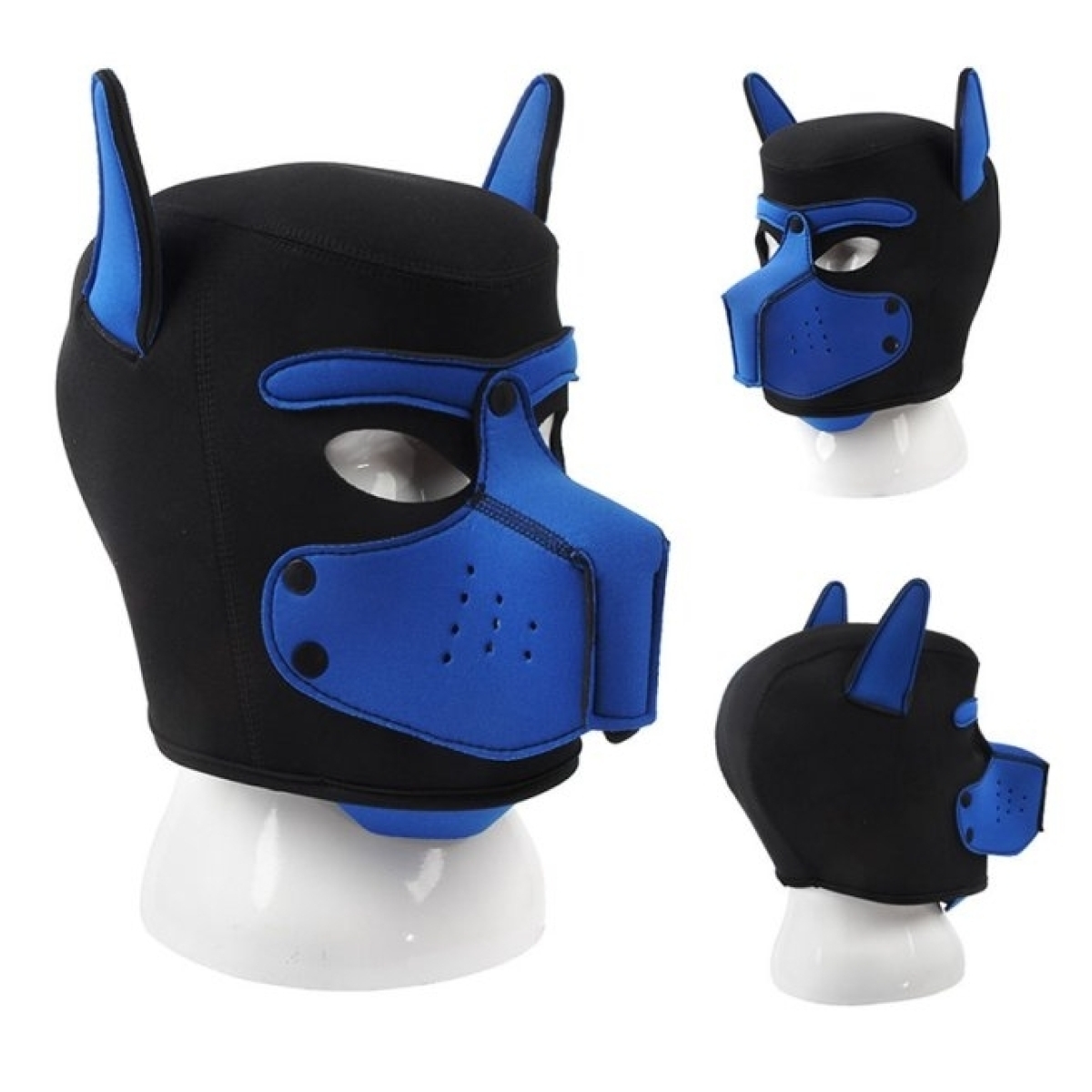 masque puppy neoprene dog on noir bleu 1