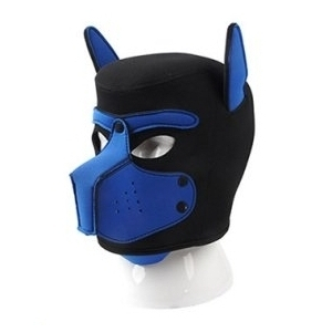 masque puppy neoprene dog on noir bleu