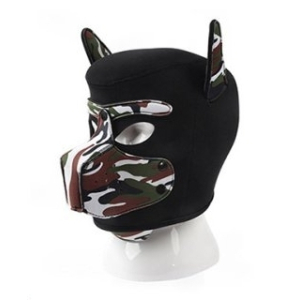 masque puppy neoprene dog on noir camouflage