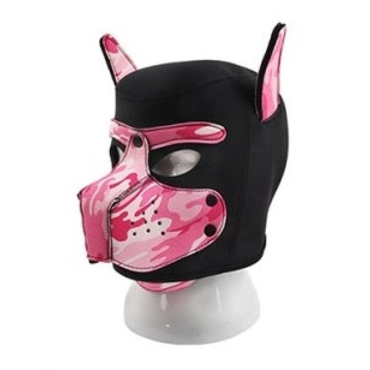 masque puppy neoprene dog on noir camouflage rose