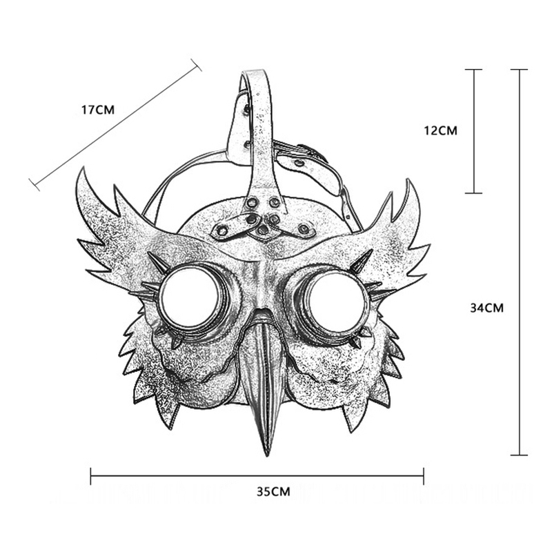 masque steampunk hibou 4