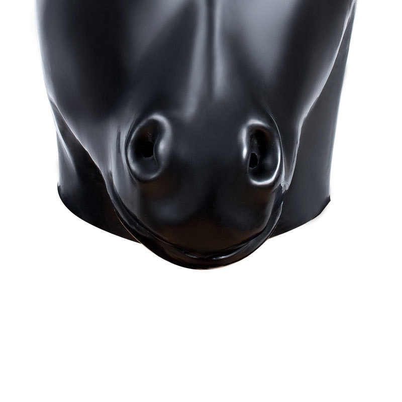 masque tete de cheval horse noir 3