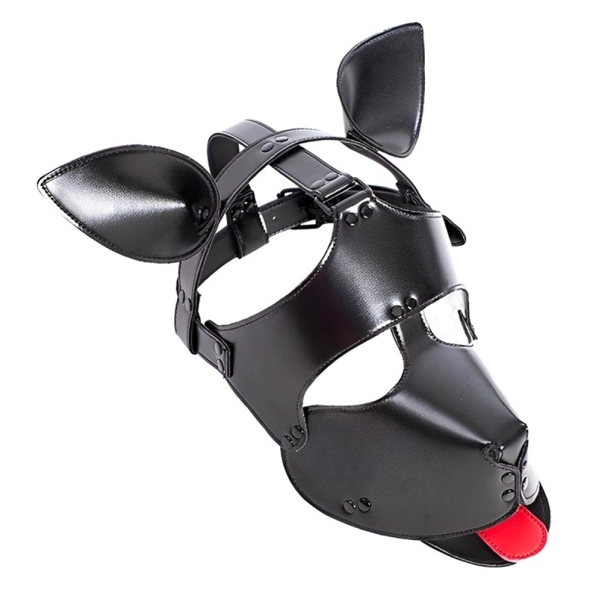 masque tete de chien dog fun noir 1