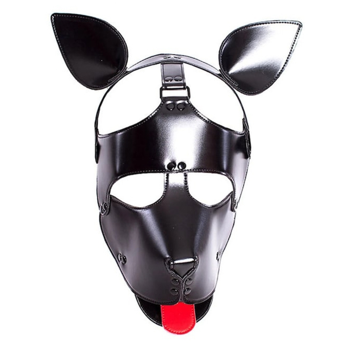 masque tete de chien dog fun noir