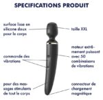 masseur wand er women noir tete 78mm 2