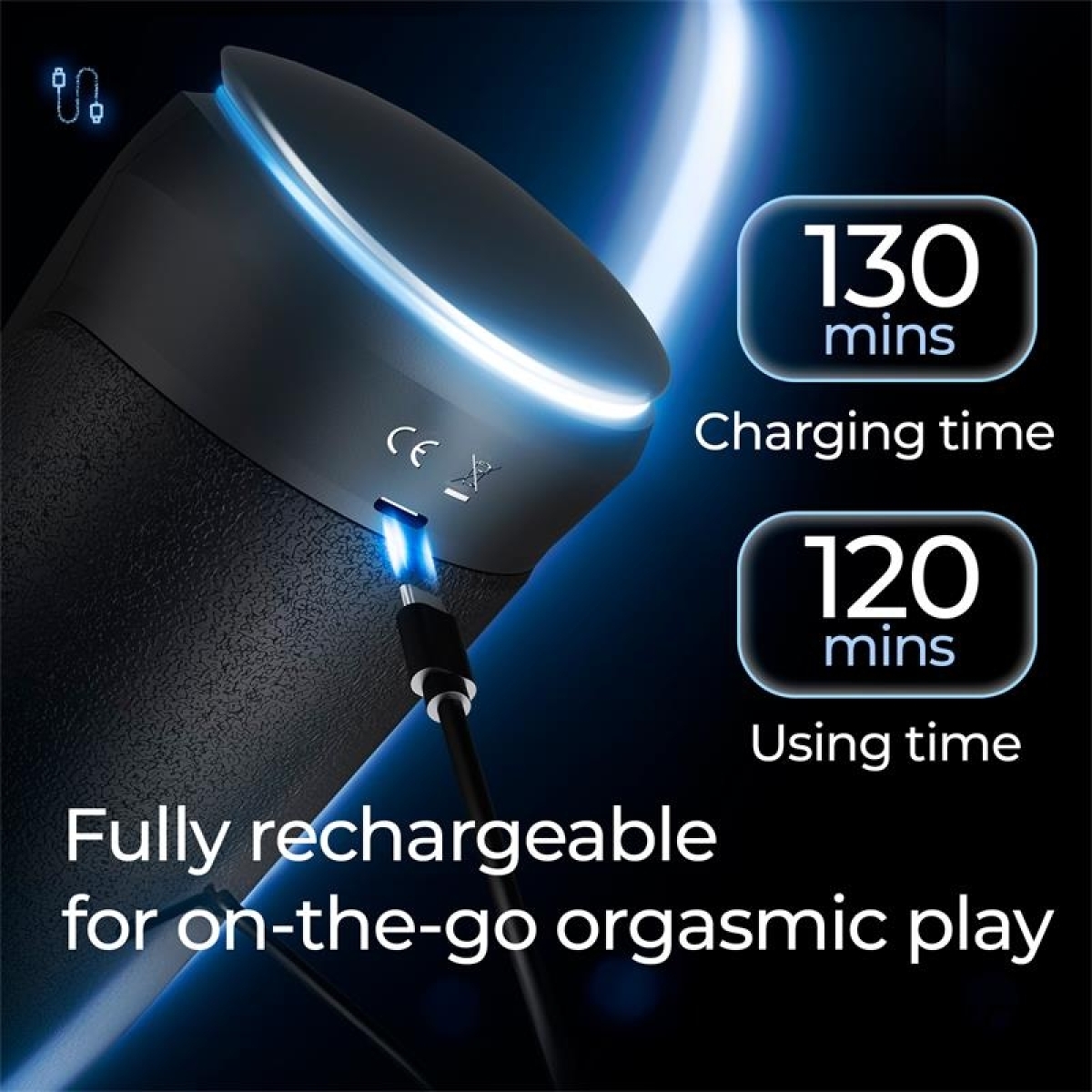 masturbateur automatique chauffant conor 8