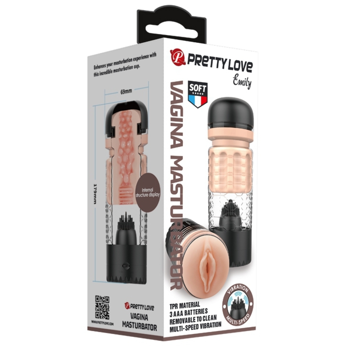 masturbateur automatique emily pussy noir 1