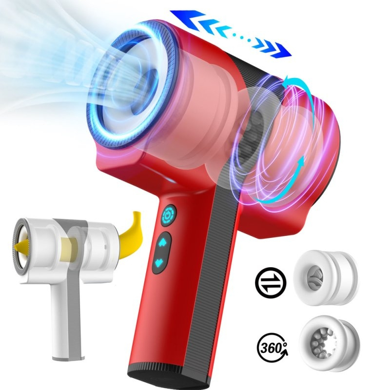 masturbateur automatique teles scoop va et vient et rotation rouge 1