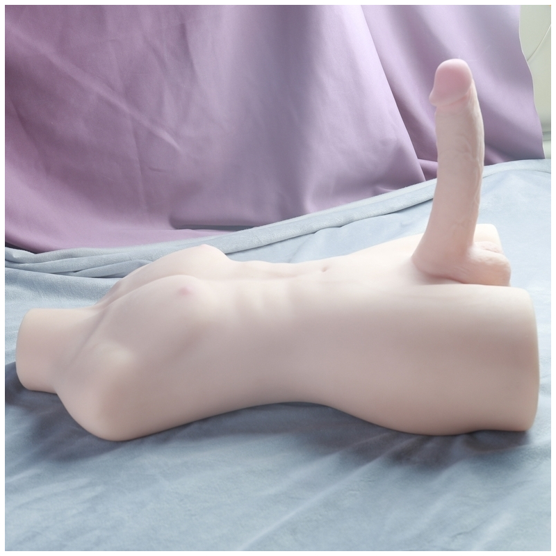 masturbateur buste avec penis articule big torso sexe de 16cm 1 1