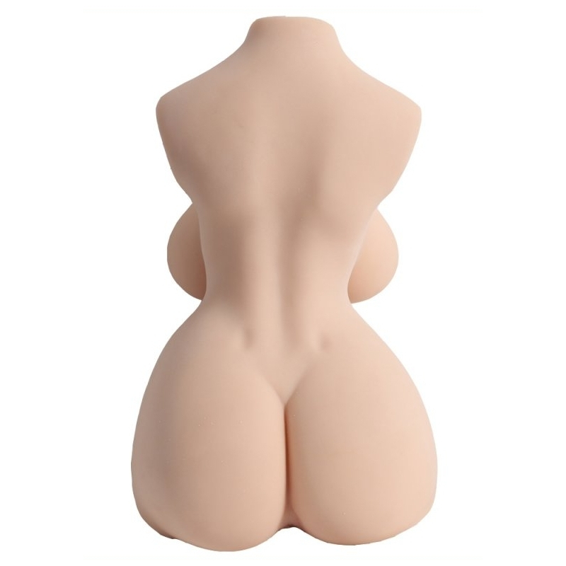 masturbateur buste avec penis articule shemale sexe de 17cm 1 2