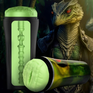 masturbateur creature raptor vert