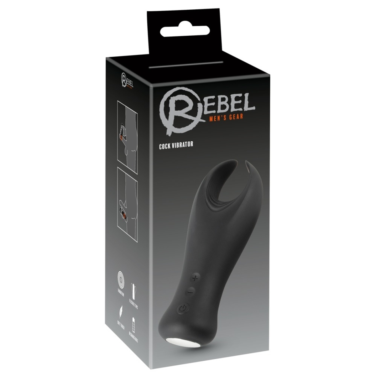masturbateur de gland cock vibrator rebel 10 vibrations 1