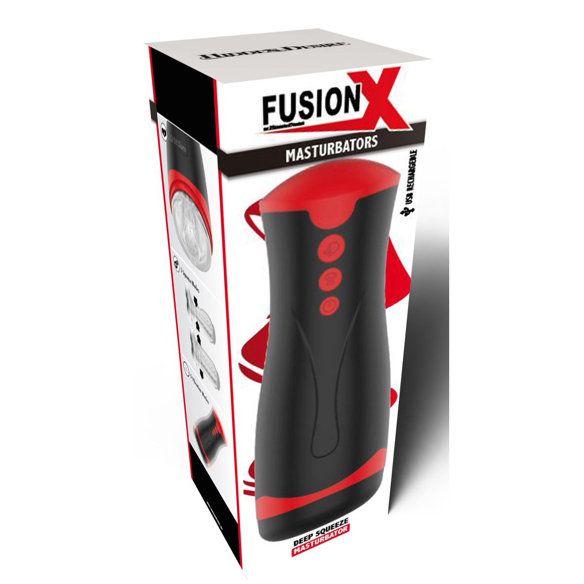 masturbateur deep squeeze vibrations et succion 1