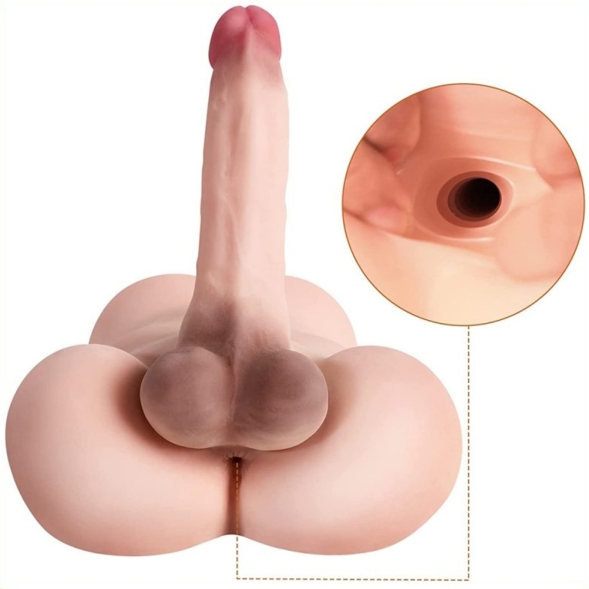masturbateur fessier avec penis articule joli dandy sexe de 18cm 1